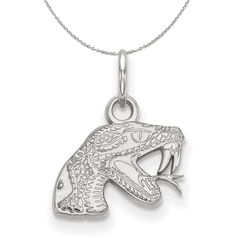 Sterling Silver Florida A&M U Xs (Tiny) Pendant Necklace - 18 Inch